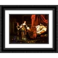 thumbnail image 1 of Jan Steen 2x Matted 24x20 Black Ornate Framed Art Print 'Amnon and Tamar', 1 of 2