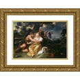 thumbnail image 1 of Jan Thomas 24x18 Gold Ornate Framed and Double Matted Museum Art Print Titled - Shepherd and Shepherdess, 1 of 4