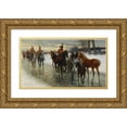 thumbnail image 1 of Jan Van Chelminski 24x16 Gold Ornate Framed and Double Matted Museum Art Print Titled - Napoleonic Campaign, 1 of 4