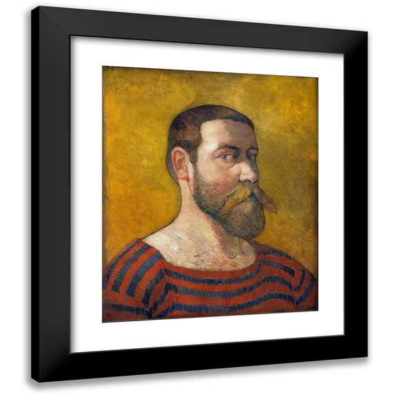 Jan Verkade 12x14 Black Modern Framed Museum Art Print Titled - Self-Portrait (1890 - 1894)