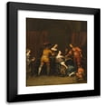 thumbnail image 1 of Jan Verkolje 12x14 Black Modern Framed Museum Art Print Titled - Company Making Music, 1 of 5
