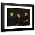 thumbnail image 1 of Jan Veth 24x20 Black Modern Framed Museum Art Print Titled - Portrait of Cornelia, Clara and Johanna Veth (1885), 1 of 5
