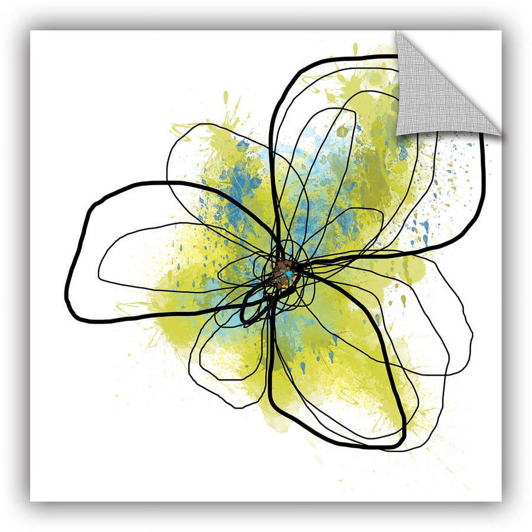 Jan Weiss "Citron Petals II" Removable Wall Art