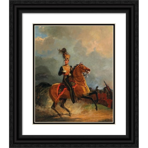 Jan Willem Pieneman 15x18 Black Ornate Wood Framed Double Matted Museum Art Print Titled - Henry William Paget, Lord Uxbridge