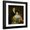 thumbnail image 1 of Jan Willem Pieneman 19x24 Black Modern Framed Museum Art Print Titled - Portrait of a Woman and a Man (1829), 1 of 5