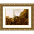 thumbnail image 1 of Jan Wils 14x11 Gold Ornate Wood Frame and Double Matted Museum Art Print Titled - A Pass in the Apennines (Between 1655 and 1660), 1 of 4