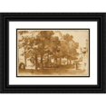thumbnail image 1 of Jan de Bisschop 24x17 Black Ornate Framed Double Matted Museum Art Print Titled: A Market Scene Under Trees in Katwijk on Rijn (Early 1650s), 1 of 5