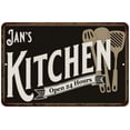 thumbnail image 1 of Jan's Kitchen Gift Sign Metal Wall 8 x 12 High Gloss Metal 208120019343, 1 of 1