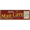 thumbnail image 1 of Jan's Man Cave Rules Red Sign Gift 6x18 206180004012, 1 of 1