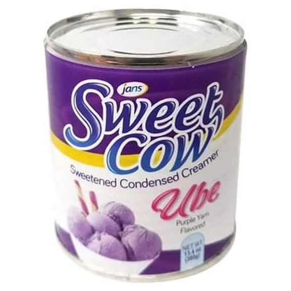Jan's Sweetened Ube Condensed Creamer 375ml (13.2oz) - Pack of 1