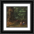 thumbnail image 1 of Jan the Elder Brueghel 2x Matted 20x20 Black Ornate Framed Art Print 'Rest on the Flight to Egypt [detail: 1]', 1 of 2