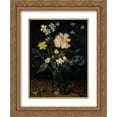 thumbnail image 1 of Jan the Elder Brueghel 2x Matted 20x24 Gold Ornate Framed Art Print 'Still Life with Flowers in a Glass', 1 of 2