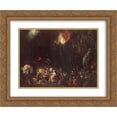 thumbnail image 1 of Jan the Elder Brueghel 2x Matted 24x20 Gold Ornate Framed Art Print 'Temptation of St Anthony', 1 of 2