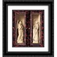 thumbnail image 1 of Jan van Eyck 2x Matted 20x22 Black Ornate Framed Art Print 'Small Triptych [detail: outer panels]', 1 of 2