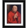 thumbnail image 1 of Jan van Eyck 2x Matted 20x24 Black Ornate Framed Art Print 'The Ghent Altarpiece: The Donor [detail]', 1 of 2