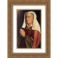 thumbnail image 1 of Jan van Eyck 2x Matted 20x24 Gold Ornate Framed Art Print 'The Ghent Altarpiece: The Donor's Wife [detail]', 1 of 2