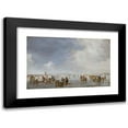 thumbnail image 1 of Jan van Goyen 14x11 Black Modern Framed Museum Art Print Titled - Winter Scene on the Ice, 1 of 5