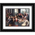 thumbnail image 1 of Jan van Hemessen 2x Matted 24x20 Black Ornate Framed Art Print 'Parable of the Prodigal Son', 1 of 2