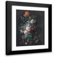 thumbnail image 1 of Jan van Huysum 12x14 Black Modern Framed Museum Art Print Titled - A Vase with Flowers (1700 - 1749), 1 of 1