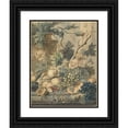thumbnail image 1 of Jan van Huysum 15x18 Black Ornate Wood Framed Double Matted Museum Art Print Titled - Still Life with Fruit, 1 of 5