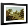 thumbnail image 1 of Jan van der Heyden 18x15 Black Modern Framed Museum Art Print Titled - On a Country Road (ca. 1666 - 1668), 1 of 5