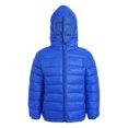 thumbnail image 1 of JanJean Boys Girls Warm Winter Coat Kids Packable Down Water-Resistant Packable Hooded Puffer Jacket Royal Blue 170, 1 of 6