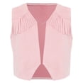 thumbnail image 1 of JanJean Kids Boys Western Cowboy Cowgirl Vest Halloween Holiday Carnival Party Dress Up Role Play Pink 4, 1 of 7
