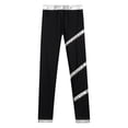 thumbnail image 1 of JanJean Kids Girls Figure Skating Criss Cross Pants High Waist Stretchy Ice Skating Leggings Gym Silver 16, 1 of 9