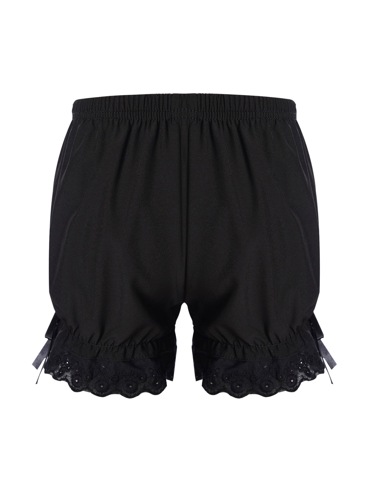 JanJean Kids Girls Ruffled Bloomers Shorts Cotton Lace Up Safety Short ...