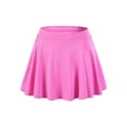 thumbnail image 1 of JanJean Kids Girls Tennis Skirt Golf Pleated Sports Skorts with Shorts Running Athletic Workout Performance Skirts Pink 4-5, 1 of 7