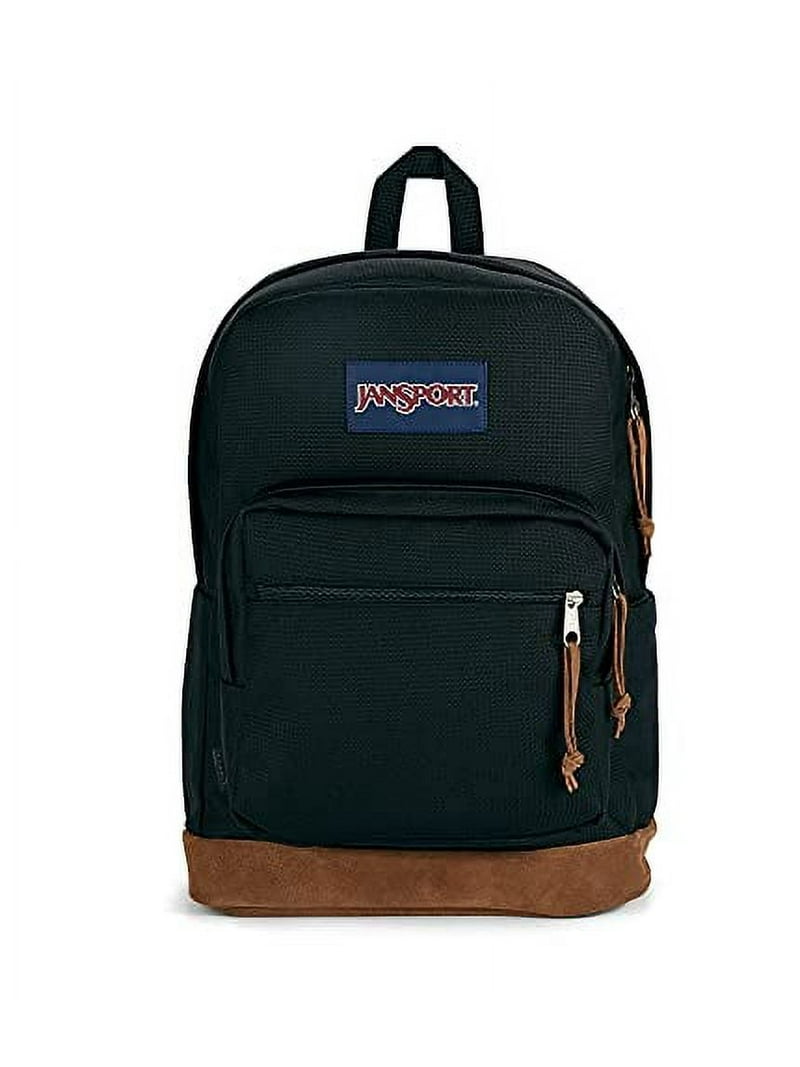 JanSport Right Pack - Black Backpack with Suede Bottom & 15