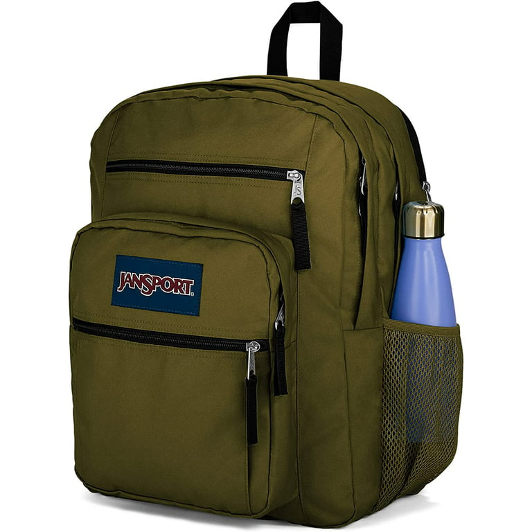JanSport Big Student Backpack With Work Green) Travel, Laptop Compartment(Army School, Or 15-Inch - Bookbag