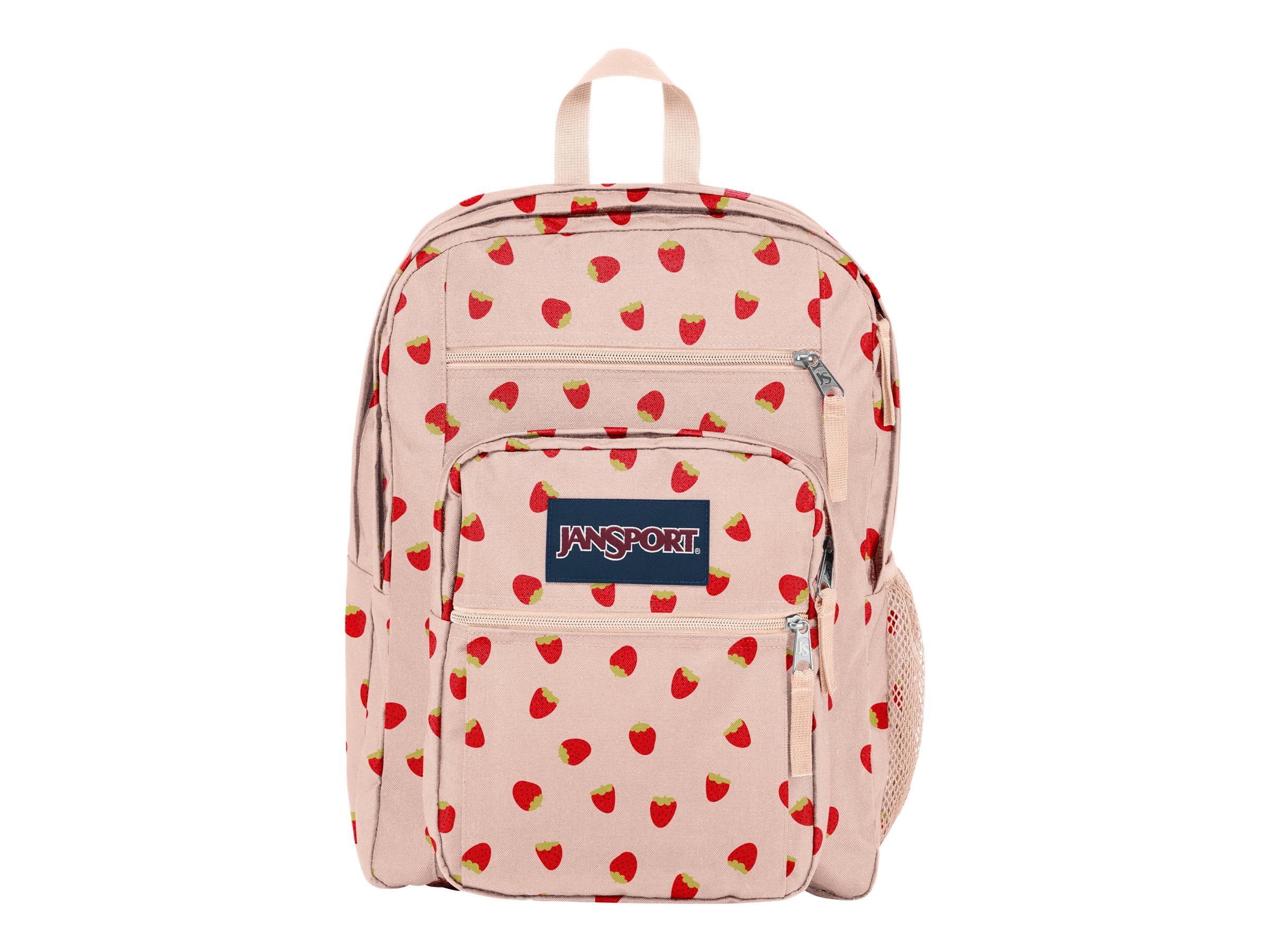 JanSport Big Student Notebook carrying backpack 15 strawberry shower