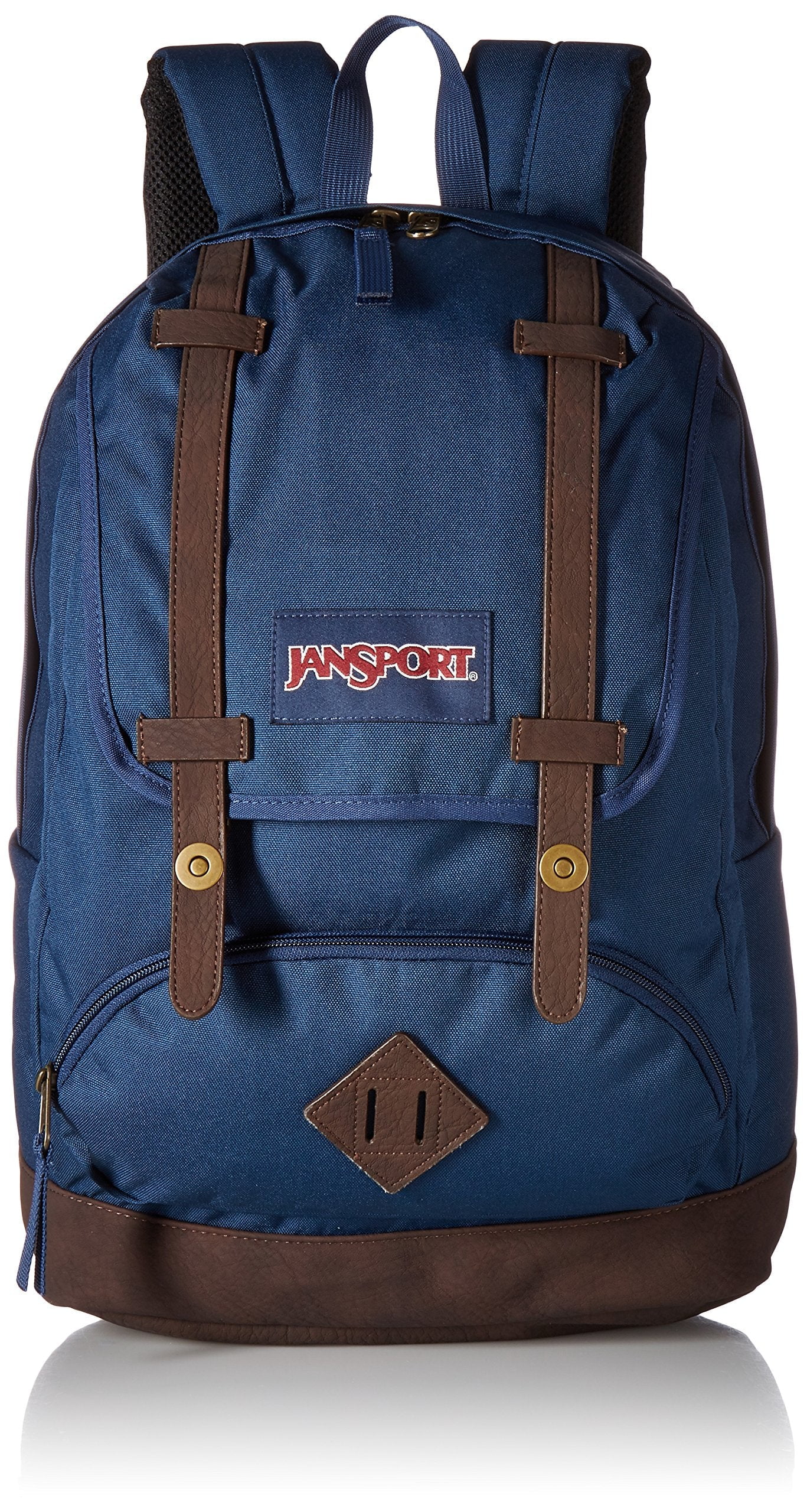 JanSport Cortlandt Laptop Backpack, Deep Juniper, 15 Laptop Sleeve-Synthetic Leather Shoulder Computer Bag with Large Compartment, Padded Straps- Rucksack for Men, Women One Size