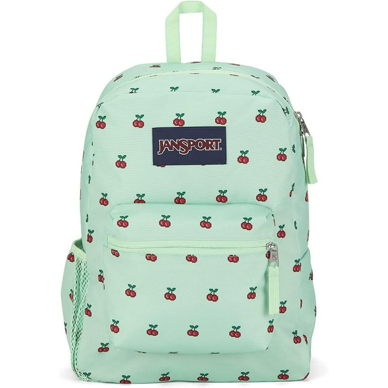 JanSport Cross Town School Bookbag, 8 Bit Cherries Design JanSport Cross Town School Bookbag, 8 Bit Cherries Design