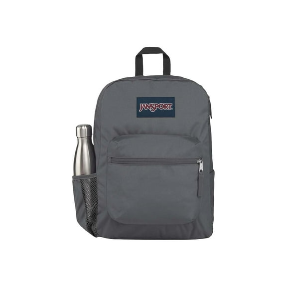 JanSport Cross Town Backpack 100% Authentic School Student Book Bag JS0A47H6, Graphite Grey