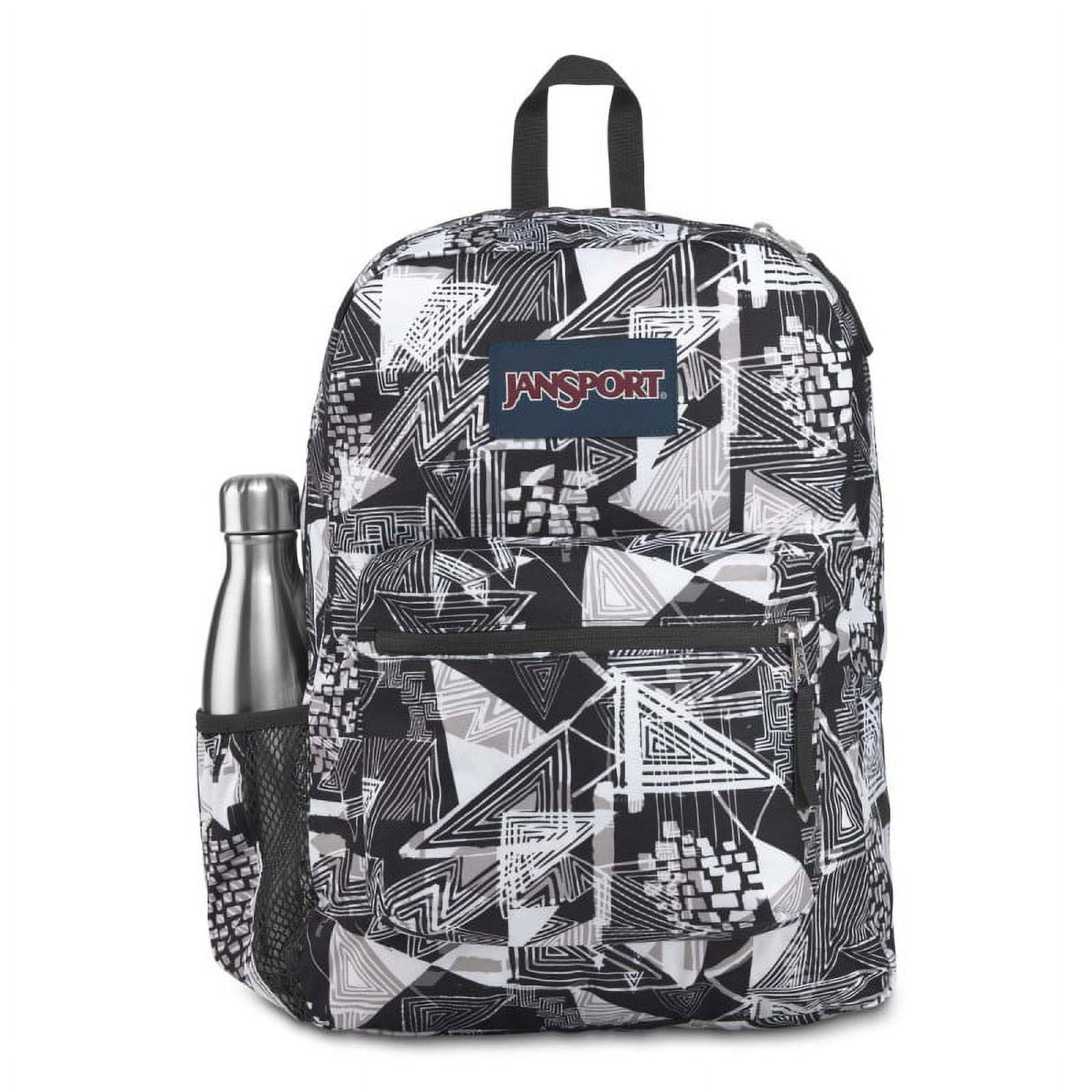 JanSport Cross Town Backpack Black Street Lines