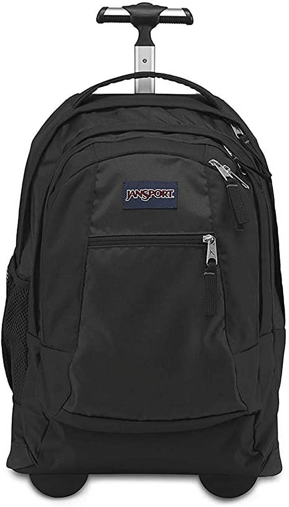 JanSport Driver 8 Rolling Backpack - Wheeled Travel Bag with 15-Inch Laptop Sleeve (Black) - image 1 of 4