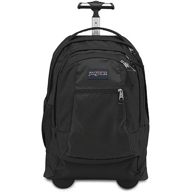 JanSport Driver 8 Rolling Backpack - Wheeled Travel Bag with 15-Inch Laptop Sleeve (Black)