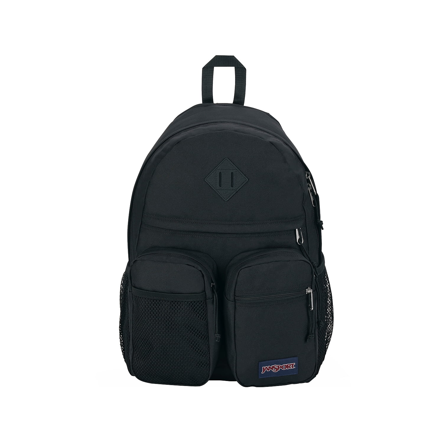 JanSport Granby EcoFriendly Mediumsize Backpack, Black, 100 Recycled