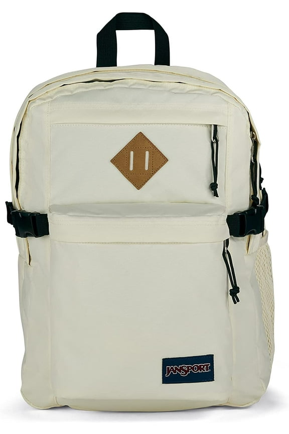 Main Campus FX Backpack - School, Travel, or Work Bookbag w 15-Inch Laptop Pack with Leather Trims, JS0A4QUL7S1, Coconut