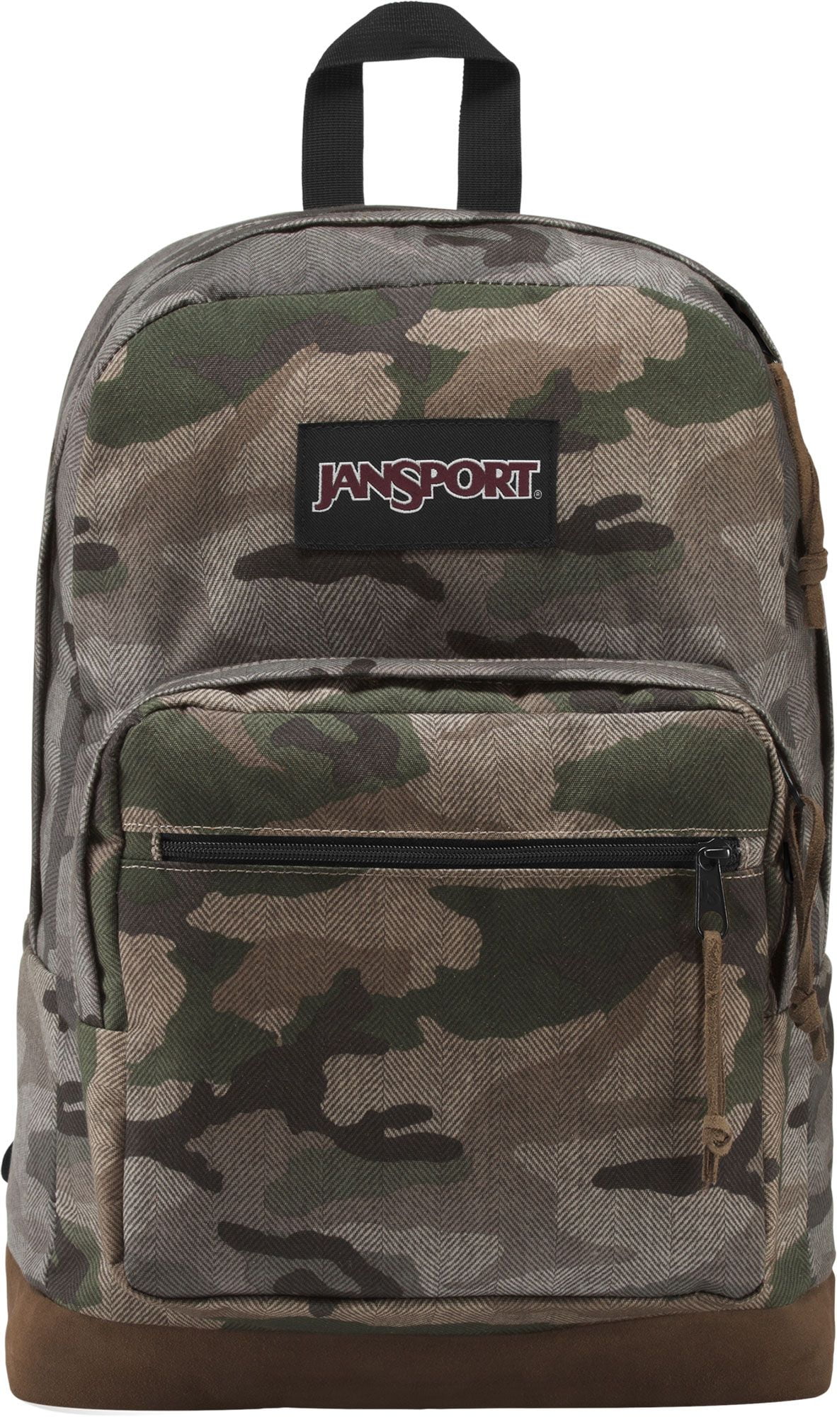 jansport backpack suede bottom Made in USA Forest Green Leather Nubuck Vintage  The Fuzzy Felt Durable Cordura fabric and the signature suede leather bottom bring structure and longevity Right Pack Expressions - Aged