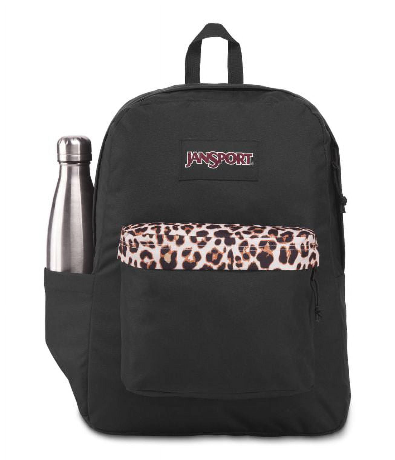 JanSport SuperBreak Plus Laptop Backpack Leopard Life