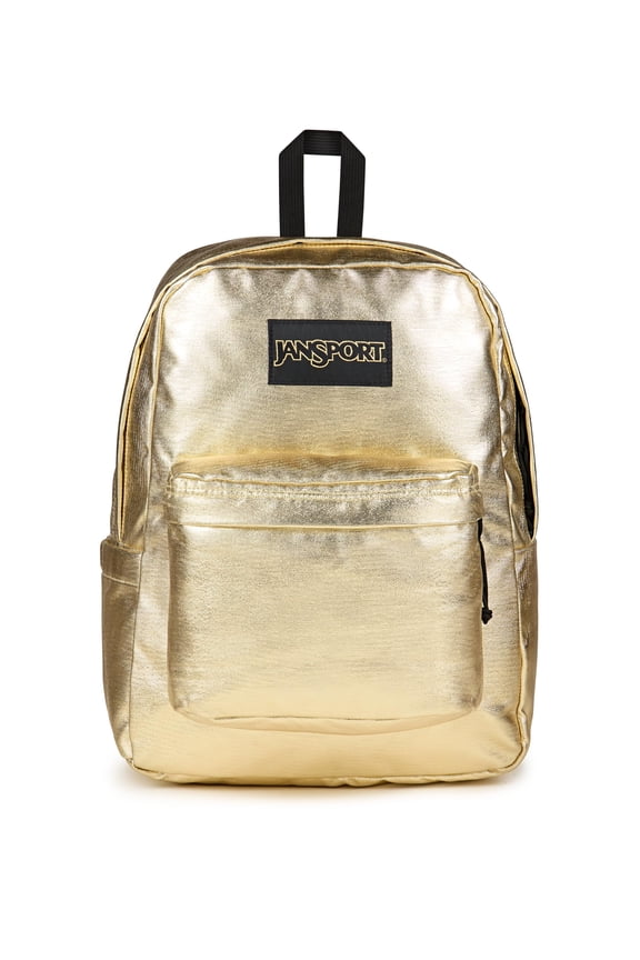 Superbreak Plus FX Backpack - Work, Travel, or Laptop Bag with Water Bottle Pocket - Surreal Shine Gold