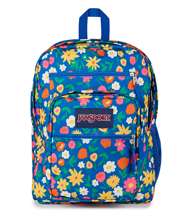 jansport superbreak girly school backpack b1020 multi blue drip dye JANSPORTS PLUS cut shoulder pads for comfort Front pocket with built JanSport SuperBreak Backpack Multi Blue