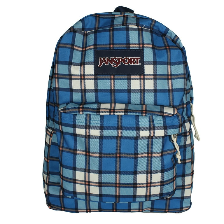 00's jansport ブルー チェック パックパック アーカイブ city JanSport SuperBreak Backpack - Check Me Plaid School Book Bag