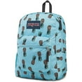 thumbnail image 1 of JanSport Unisex Cross Town Backpack, Blue Pineapple Print, 26L, 1 of 4