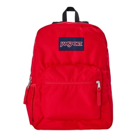 JanSport Unisex Cross Town Backpack School Bag Red Tape