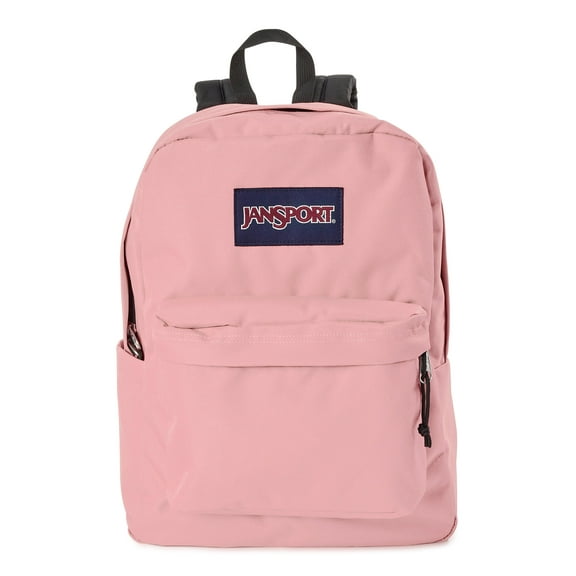 JanSport Unisex SuperBreak Backpack School Bag Misty Rose Pink