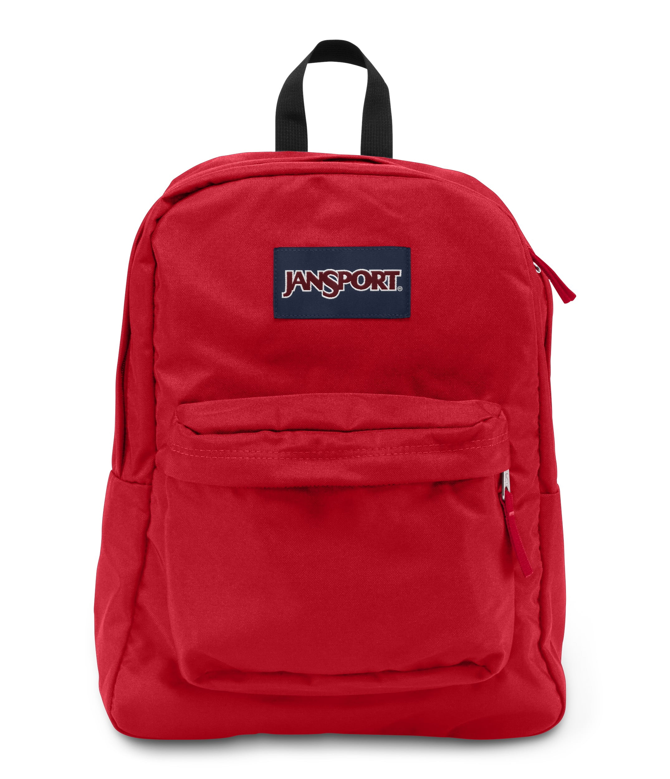 JanSport Unisex SuperBreak Backpack Bookbag, School Bag, Red Tape